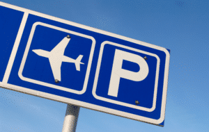 Insigne de stationnement d'aéroport