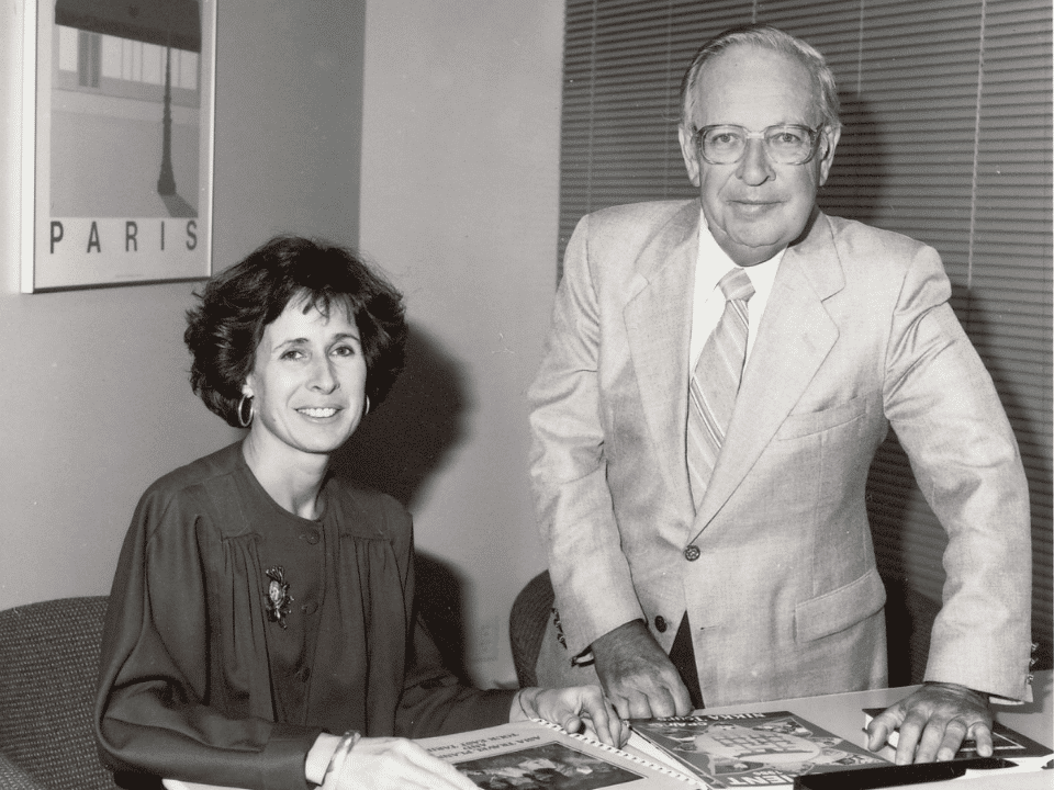 Nicole Laroche aux côtés de son père Jacques Laroche